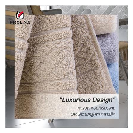 ผ้าขนหนู FROLINA SPACESPUN 15X31 นิ้ว สีกรมท่า_6