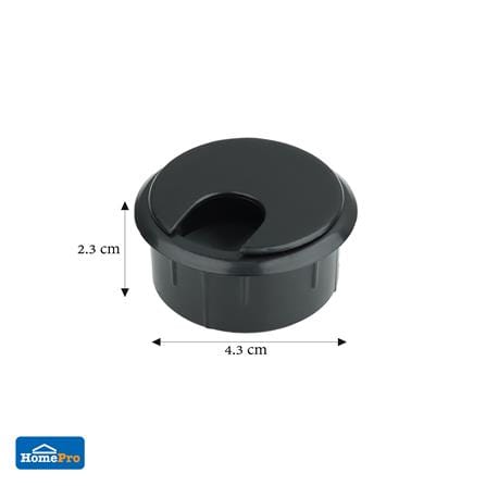 ช่องร้อยสายไฟกลม DEXZON CC-2O สีดำ 2 ชิ้น_3