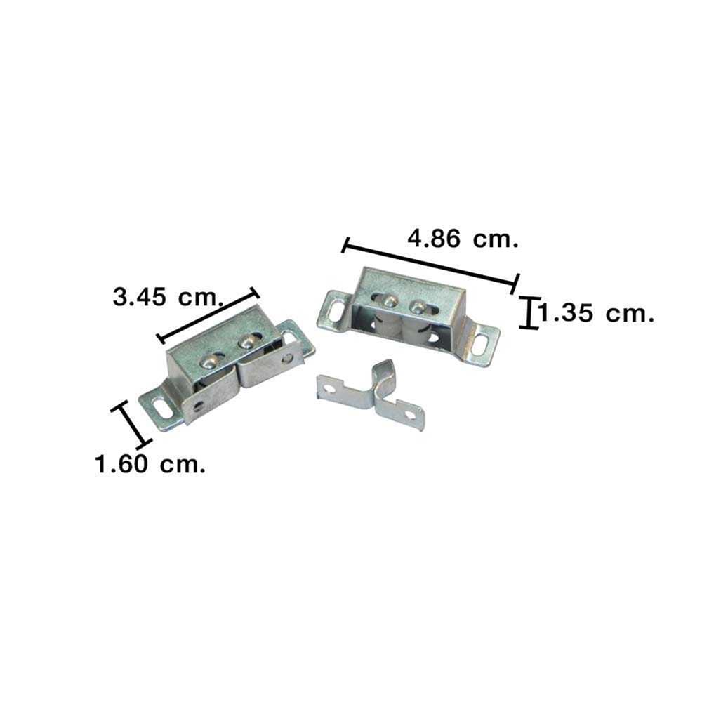 กันชนก้ามปูล้อซ่อน DEXZON SM-40 สีนิกเกิล แพ็ก 2 ชิ้น