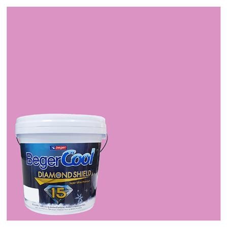 สีน้ำทาภายนอก BEGER COOL DIAMONDSHIELD 15 สี PETALS OF BREEZE #123-5 กึ่งเงา 9 ลิตร_0