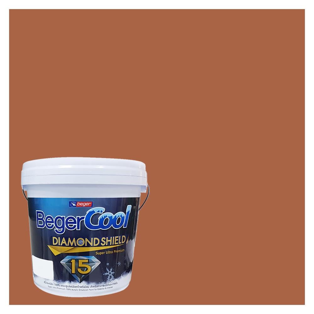 สีน้ำทาภายนอก BEGER COOL DIAMONDSHIELD 15 สี MOROCCAN CLAY #105-6 กึ่งเงา 9 ลิตร