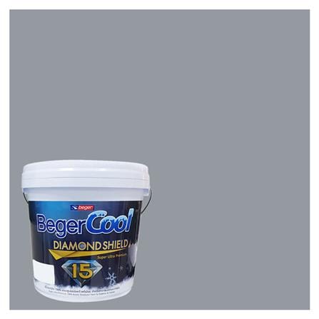 สีน้ำทาภายนอก BEGER COOL DIAMONDSHIELD 15 สี MID WINTER #135-4 กึ่งเงา 9 ลิตร_0