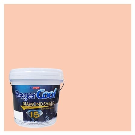 สีน้ำทาภายนอก BEGER COOL DIAMONDSHIELD 15 สี DOMINIGUE #107-3 กึ่งเงา 9 ลิตร_0