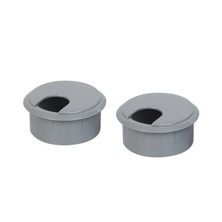 ช่องร้อยสายไฟกลม DEXZON CC-20 สีเทา แพ็ก 2 ชิ้น_0
