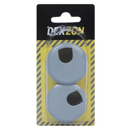 ช่องร้อยสายไฟกลม DEXZON CC-20 สีเทา แพ็ก 2 ชิ้น_2