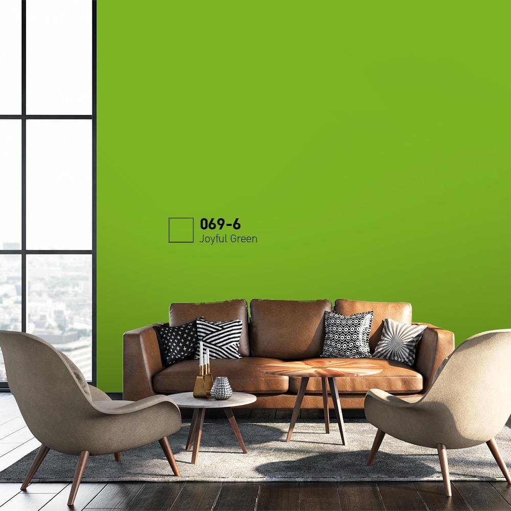 สีน้ำทาภายนอก BEGER COOL DIAMONDSHIELD 15 สี JOYFUL GREEN  #069-6 กึ่งเงา 9 ลิตร
