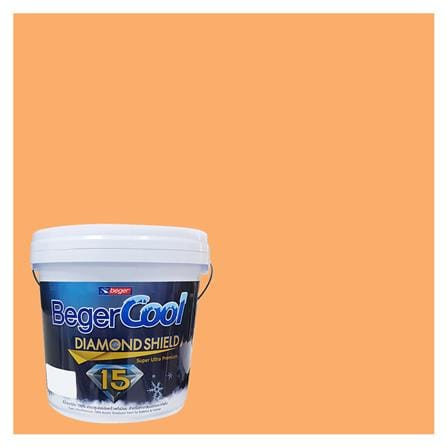 สีน้ำทาภายนอก BEGER COOL DIAMONDSHIELD 15 สี PEACH MELBA #101-5 กึ่งเงา 9 ลิตร