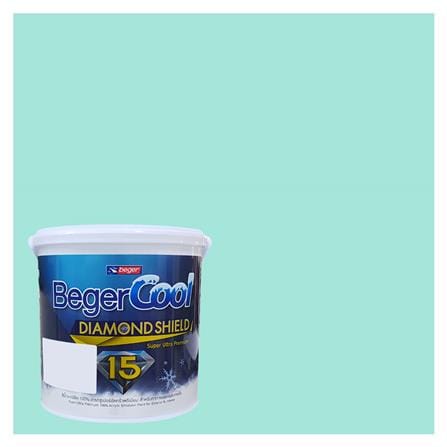 สีน้ำทาภายนอก BEGER COOL DIAMONDSHIELD 15 สี MORNING DELIGHT #048-3 กึ่งเงา 9 ลิตร_0