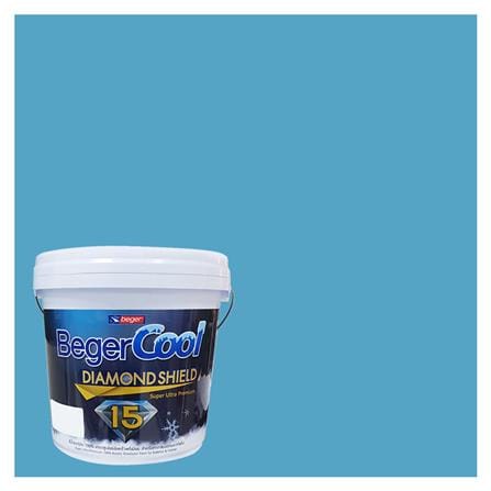 สีน้ำทาภายนอก BEGER COOL DIAMONDSHIELD 15 สี OCEAN ALLEGRA #034-5 กึ่งเงา 9 ลิตร_0