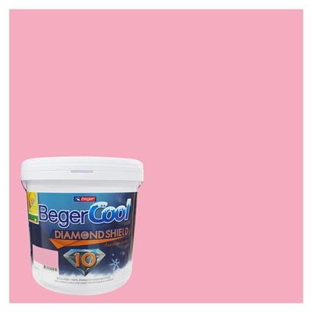 สีน้ำทาภายนอก ชนิดกึ่งเงา BEGERCOOL DIAMONDSHIELD 10 115-4 สี QUEEN OF ANGELS 9 ลิตร_0