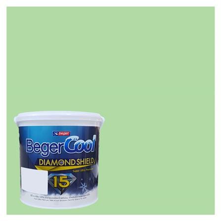 สีน้ำทาภายนอก BEGER COOL DIAMONDSHIELD 15 สี GARDEN ESCAPE #063-4 กึ่งเงา 9 ลิตร_0