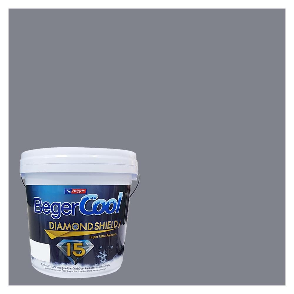สีน้ำทาภายนอก BEGER COOL DIAMONDSHIELD 15 สี CASTLE ROCK #134-3 กึ่งเงา 9 ลิตร