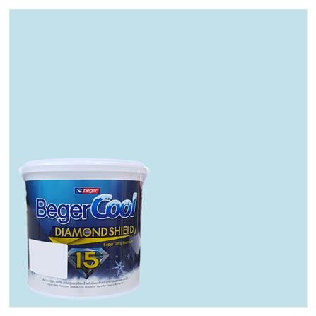 สีน้ำทาภายนอก BEGER COOL DIAMONDSHIELD 15 สี BOUNTIFUL BAY #034-2 กึ่งเงา 9 ลิตร_0