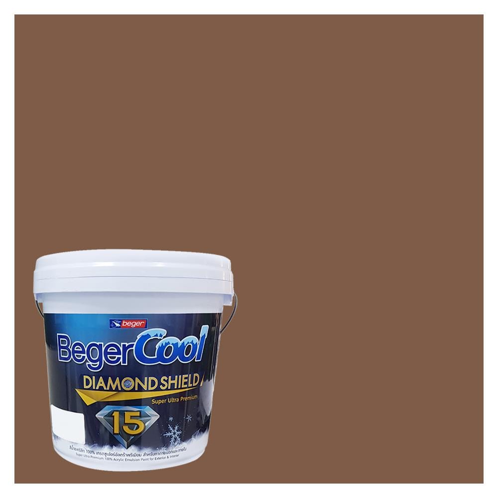 สีน้ำทาภายนอก BEGER COOL DIAMONDSHIELD 15 สี REALLY RAISIN #176-6 กึ่งเงา 9 ลิตร