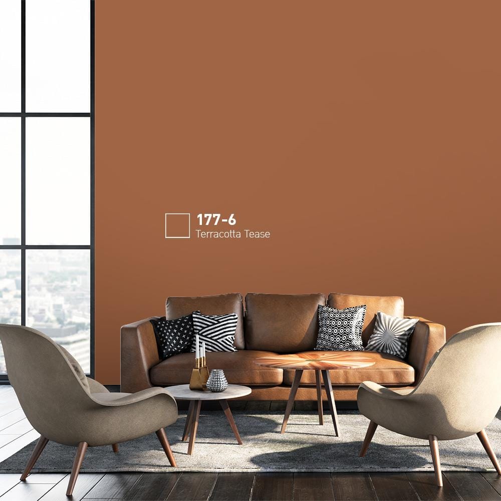 สีน้ำทาภายนอก BEGER COOL DIAMONDSHIELD 15 สี TERRACOTTA TEASE #177-6 กึ่งเงา 9 ลิตร