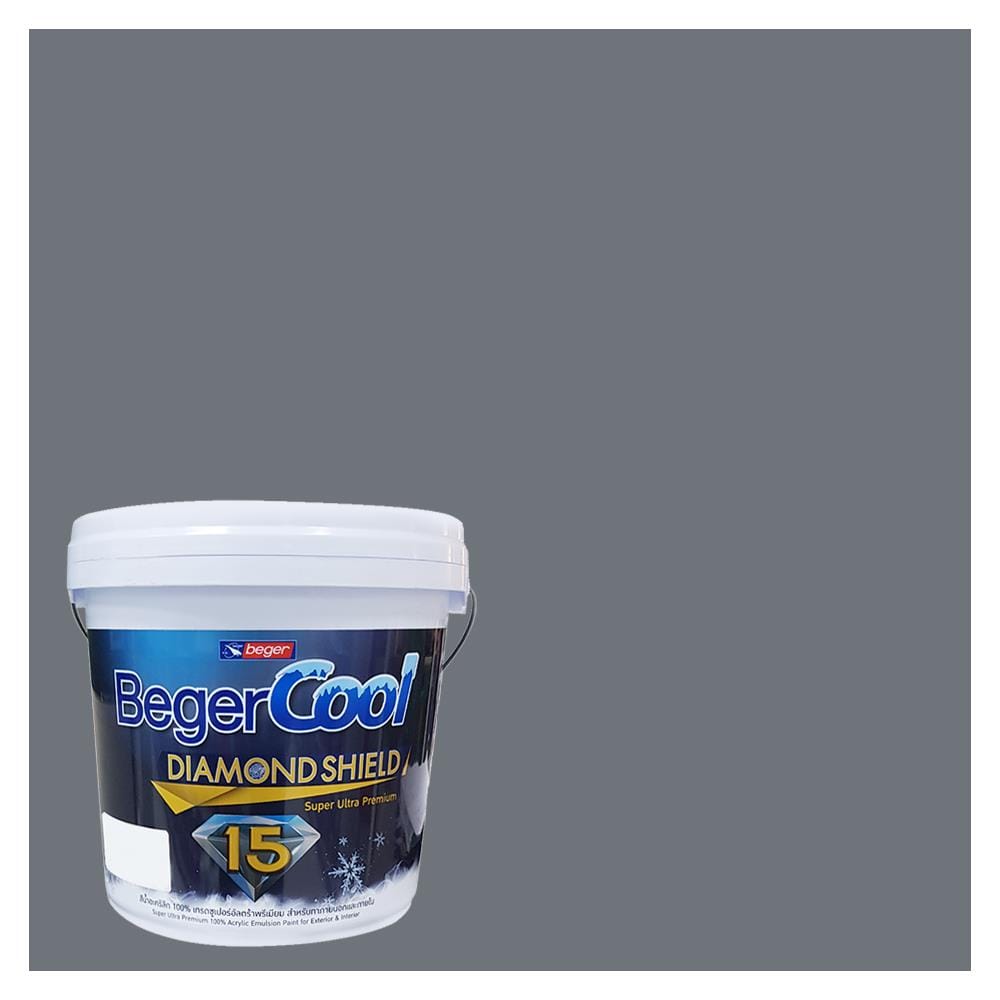 สีน้ำทาภายนอก BEGER COOL DIAMONDSHIELD 15 สี MONARCH PASS #115-5 กึ่งเงา 9 ลิตร