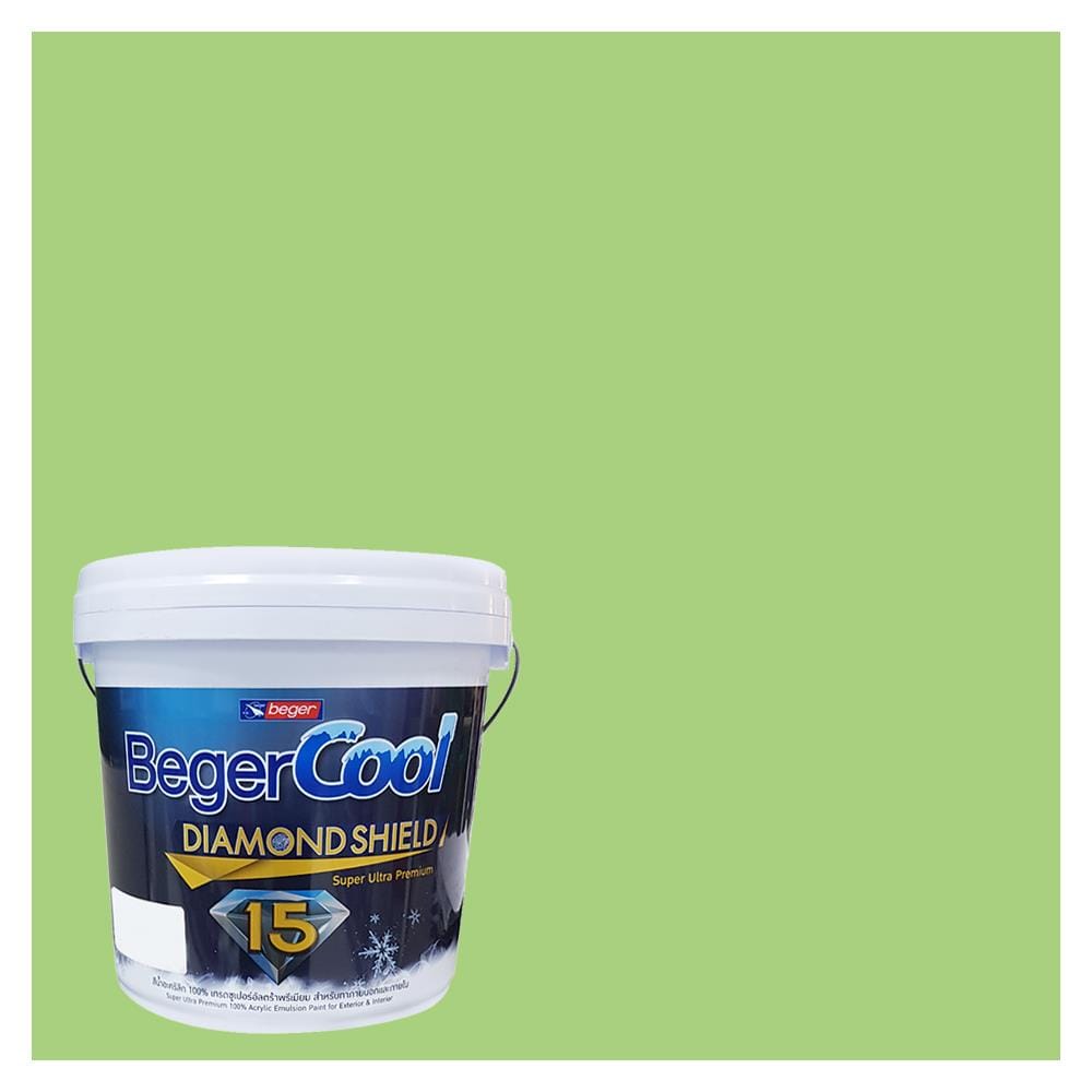 สีน้ำทาภายนอก BEGER COOL DIAMONDSHIELD 15 สี FAVORITE PLANT #064-5 กึ่งเงา 9 ลิตร