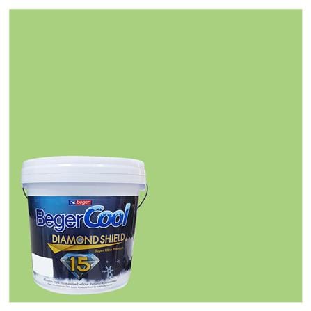 สีน้ำทาภายนอก BEGER COOL DIAMONDSHIELD 15 สี FAVORITE PLANT #064-5 กึ่งเงา 9 ลิตร_0