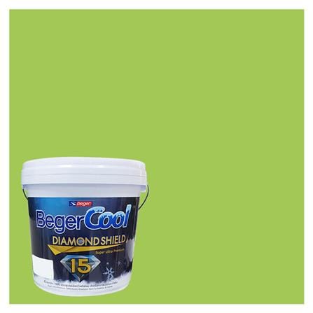 สีน้ำทาภายนอก BEGER COOL DIAMONDSHIELD 15 สี SWEET SUMMER #069-5 กึ่งเงา 9 ลิตร_0