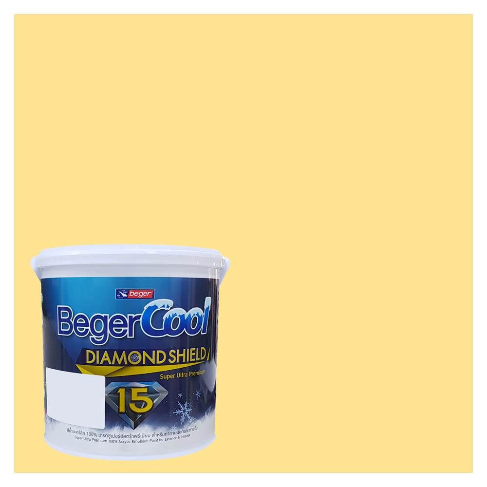 สีน้ำทาภายนอก BEGER COOL DIAMONDSHIELD 15 สี TEQUILA SUNRISE #088-4 กึ่งเงา 9 ลิตร
