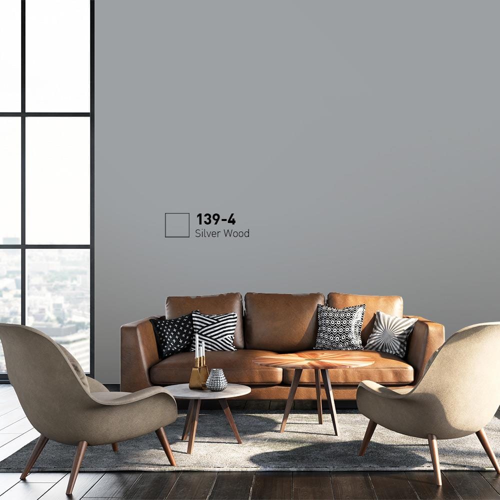 สีน้ำทาภายนอก BEGER COOL DIAMONDSHIELD 15 สี SILVER WOOD #139-4 กึ่งเงา 9 ลิตร