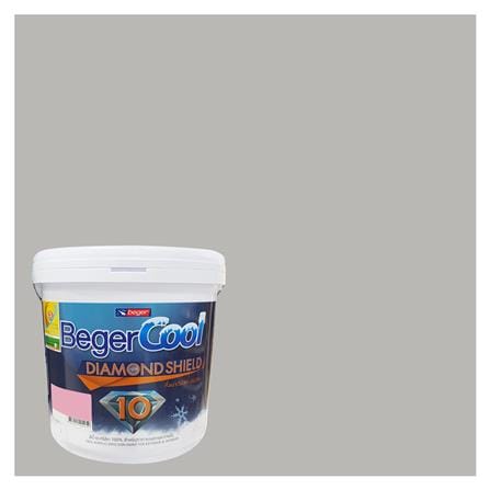 สีน้ำทาภายนอก BEGERCOOL DIAMONDSHIELD 10 #141-3 สี SPLINTER OF SILVER กึ่งเงา 9 ลิตร_0