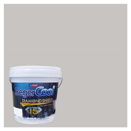 สีน้ำทาภายนอก BEGER COOL DIAMONDSHIELD 15 สี STRICLY SILVER #140-2 กึ่งเงา 9 ลิตร_0