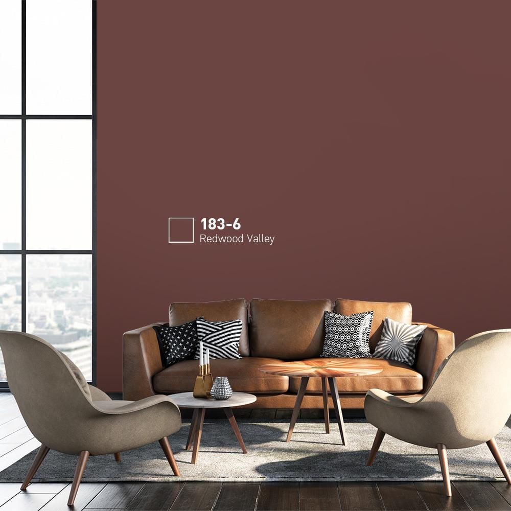 สีน้ำทาภายนอก BEGER COOL DIAMONDSHIELD 15 สี REDWOOD VALLEY #183-6 กึ่งเงา 9 ลิตร