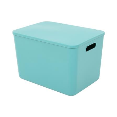 กล่องเก็บของ มีฝา STACKO MARU L 36x26x24 ซม. สีเขียว_1