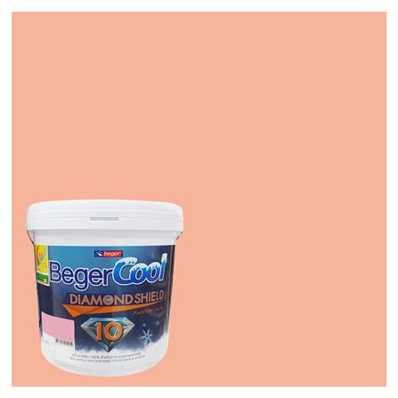 สีน้ำทาภายนอก ชนิดกึ่งเงา BEGERCOOL DIAMONDSHIELD 10 107-4 สี COTTON CANDY 9 ลิตร_0