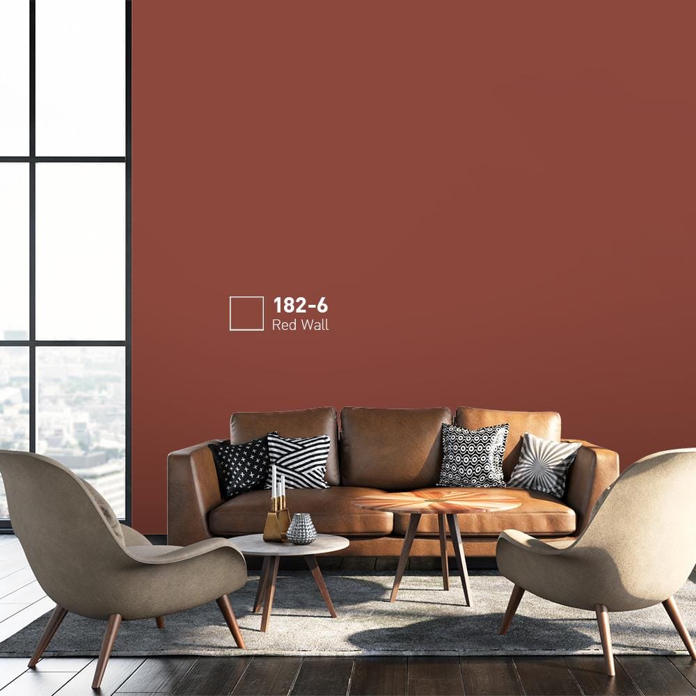 สีน้ำทาภายนอก BEGER COOL DIAMONDSHIELD 15 สี RED WALL #182-6 กึ่งเงา 9 ลิตร