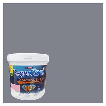 สีน้ำทาภายนอก ชนิดกึ่งเงา BEGERCOOL DIAMONDSHIELD 10 134-3 สี CASTLE ROCK 9 ลิตร_0