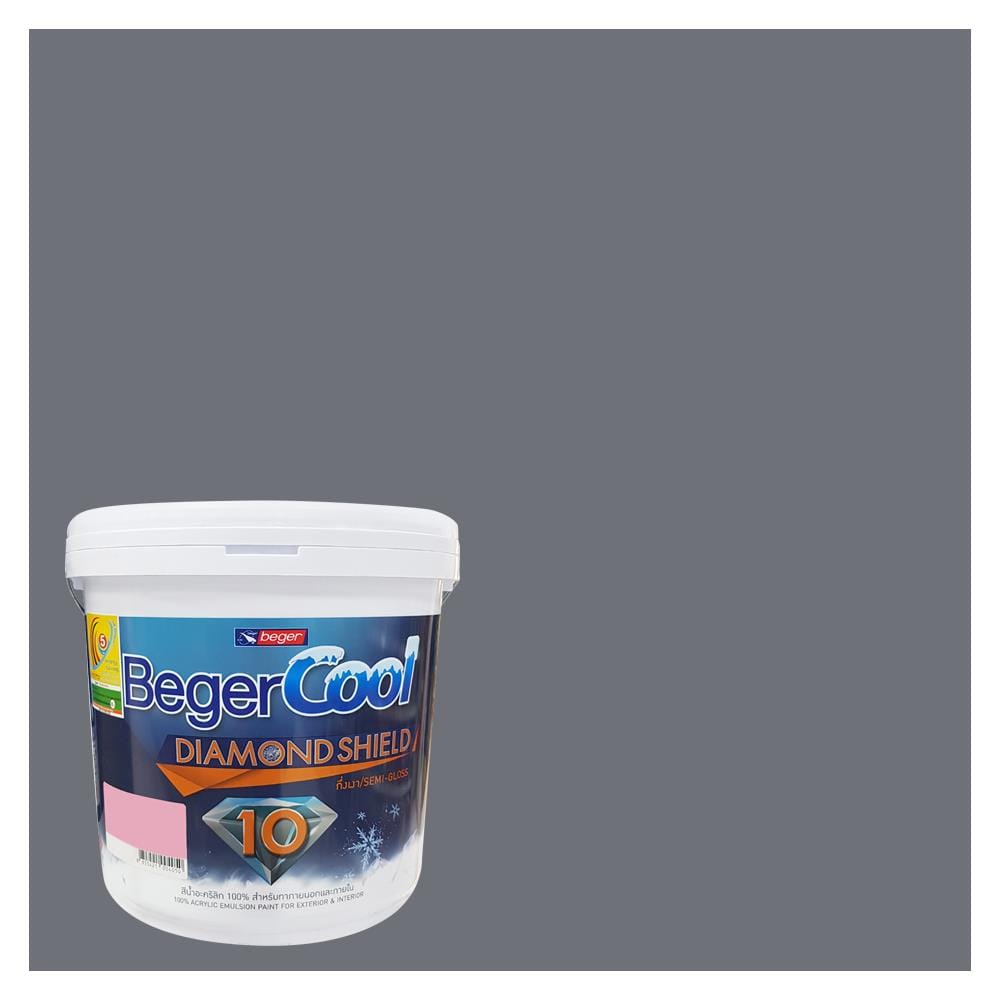 สีน้ำทาภายนอก ชนิดกึ่งเงา BEGERCOOL DIAMONDSHIELD 10 134-4 สี BEDFORD PARK 9 ลิตร