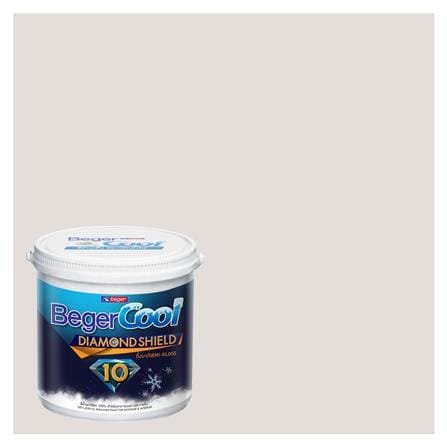 สีน้ำทาภายนอก ชนิดกึ่งเงา BEGERCOOL DIAMONDSHIELD 10 131-1 สี EBONY COAST 9 ลิตร_0