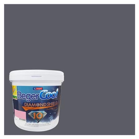 สีน้ำทาภายนอก ชนิดกึ่งเงา BEGERCOOL DIAMONDSHIELD 10 134-5 สี MASON GRAY 9 ลิตร_0