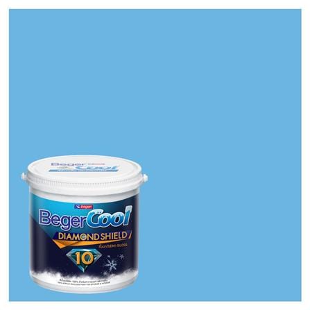สีน้ำทาภายนอก BEGERCOOL DIAMONDSHIELD 10 #031-4 สี BRIGHT SEASCAPE กึ่งเงา 9 ลิตร_0