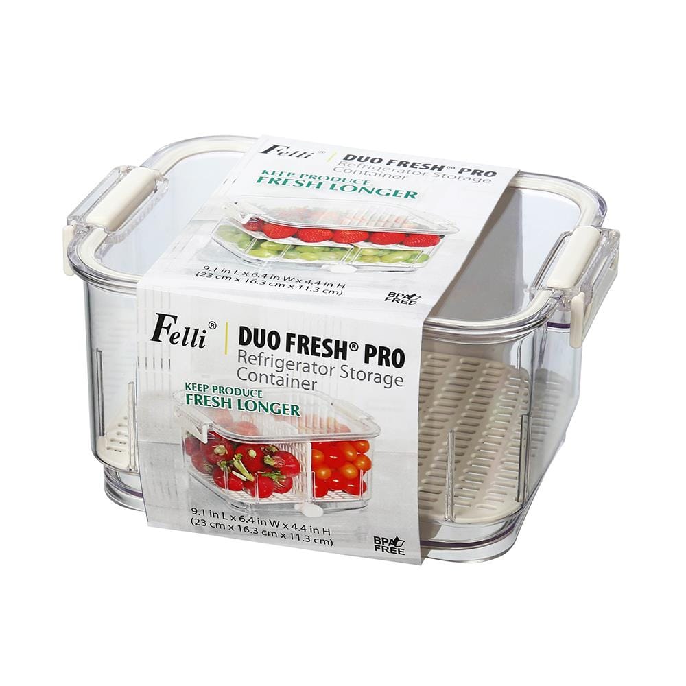 กล่องจัดเก็บในตู้เย็น KECH DUO FRESH PRO 9 นิ้ว