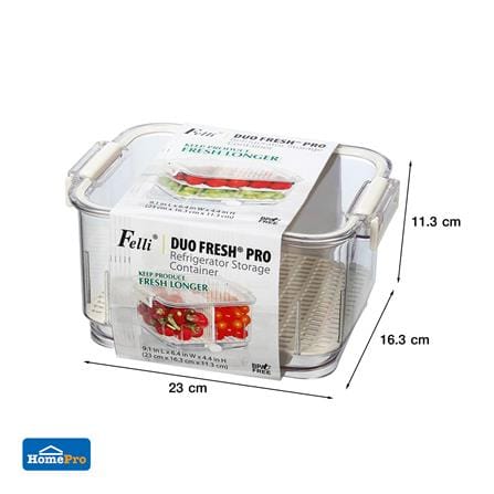 กล่องจัดเก็บในตู้เย็น KECH DUO FRESH PRO 9 นิ้ว_2