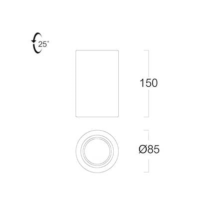 ดาวน์ไลท์ L&E 24-04458 3.3 นิ้ว สีขาว กลม_3