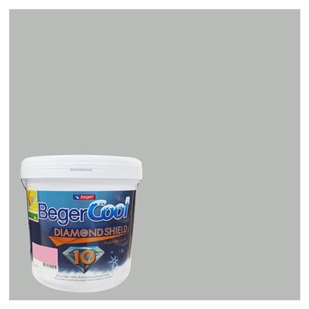 สีน้ำทาภายนอก ชนิดกึ่งเงา BEGER COOL DIAMONDSHIELD 10 139-3 สี SLIP OF SILVER 9 ลิตร_0