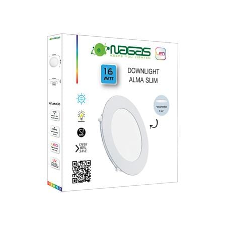 ดาวน์ไลท์ LED NAGAS ALMA SLIM 7.6 นิ้ว 16 วัตต์ DAYLIGHT สีขาว_3