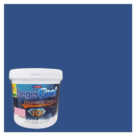 สีน้ำทาภายนอก BEGERCOOL DIAMONDSHIELD 10 #031-6 สี BOY SCOUT BLUE กึ่งเงา 9 ลิตร_0