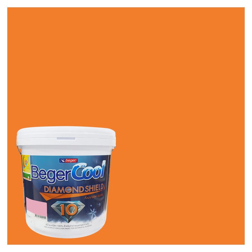 สีน้ำทาภายนอก BEGER COOL DIAMONDSHIELD 10 #101-6 สี SOUTHWEST MAGIC กึ่งเงา 9 ลิตร