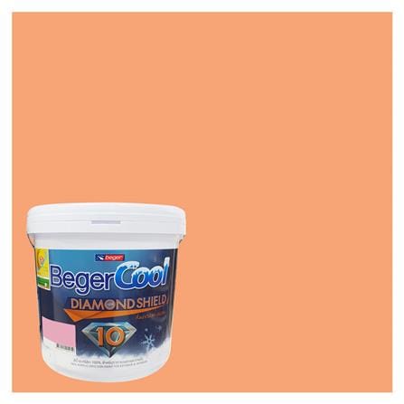 สีน้ำทาภายนอก ชนิดกึ่งเงา BEGER COOL DIAMONDSHIELD 10 103-5 สี ORANGE DELICIA 9 ลิตร_0