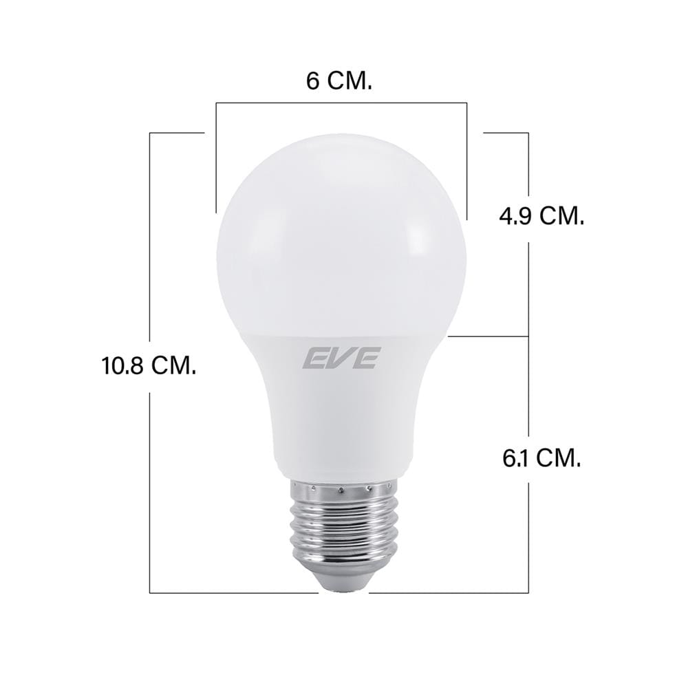 หลอด LED EVE A60 LT GEN 2 7 วัตต์ DAYLIGHT E27 แพ็ก 2 ชิ้น