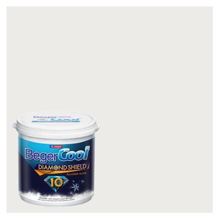 สีน้ำทาภายนอก BEGER COOL DIAMONDSHIELD 10 #135-1 สี BALTIC BLACK กึ่งเงา 9 ลิตร_0