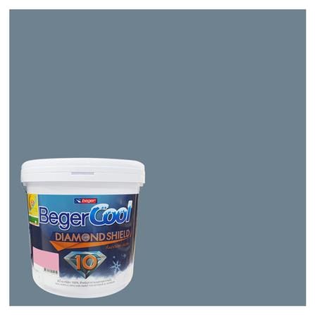 สีน้ำทาภายนอก ชนิดกึ่งเงา BEGERCOOL DIAMONDSHIELD 10 137-5 สี BARBIAON BLUE 9 ลิตร