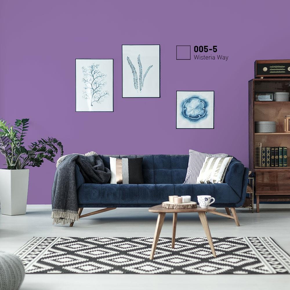 สีน้ำทาภายนอก BEGERCOOL DIAMONDSHIELD 10 #005-5 สี WISTERIA WAY กึ่งเงา 9 ลิตร