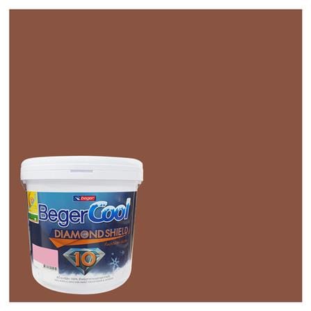 สีน้ำทาภายนอก BEGERCOOL DIAMONDSHIELD 10 #180-6 สี PENNIES FROM HEAVEN กึ่งเงา 9 ลิตร_0