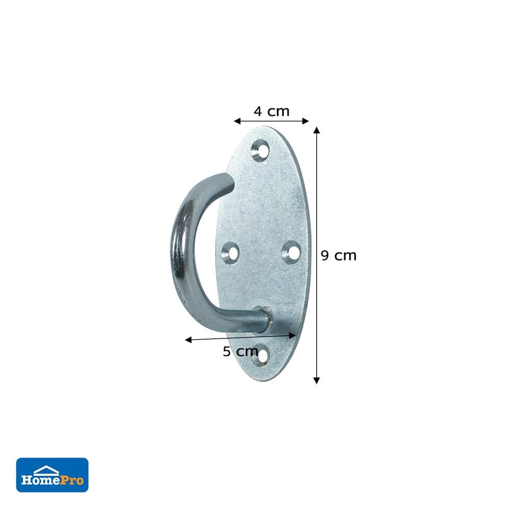 ตะขอแป้นวงรี DEXZON PT-4050-02W 40X50 มม. แพ็ก 2 ชิ้น